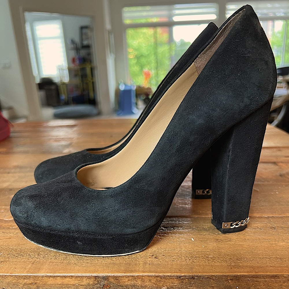 Michael Kors high heels in black suede size: 5.5 platform